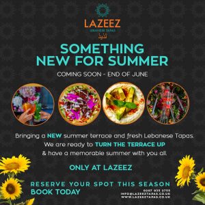 Summer at Lazeez Flyer June 2022